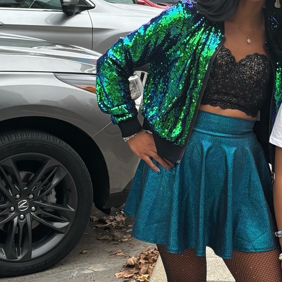 Taylor swift eras tour 1989 outfit sequin jacket and skirt - Picture 4 of 7